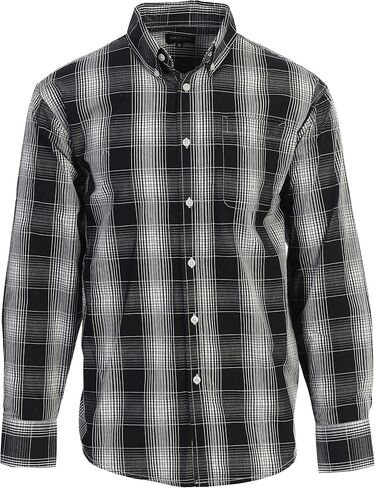 Gioberti Men's Long Sleeve Plaid Shirt in Saudi Arabia