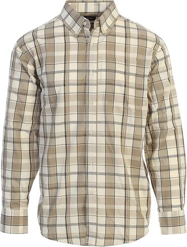 Gioberti Men's Long Sleeve Plaid Shirt in Saudi Arabia