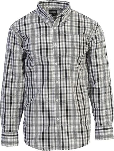Gioberti Men's Long Sleeve Plaid Shirt in Saudi Arabia
