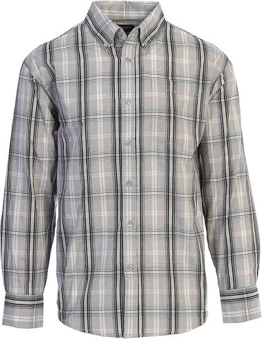 Gioberti Men's Long Sleeve Plaid Shirt in Saudi Arabia