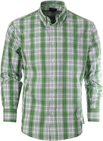 Gioberti Men's Long Sleeve Plaid Shirt in Saudi Arabia