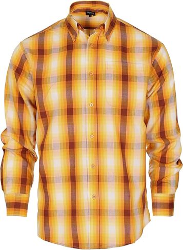 Gioberti Men's Long Sleeve Plaid Shirt in Saudi Arabia