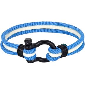 TARAKING Men Women Argentina Spain Flag Multilayer Nautical Rope Bracelet Stainless Steel Boat Shackle Clasp Accessories in Saudi Arabia
