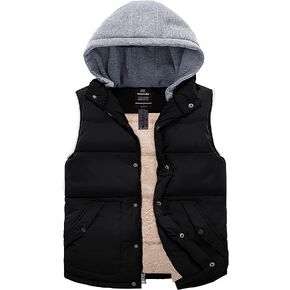 سترة منتفخة بغطاء للرأس للرجال من Wantdo معاطف شتوية خفيفة الوزن وسترة منتفخة دافئة in Kuwait