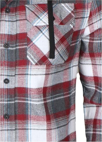 9 Crowns Men's Lightweight Plaid Flannel Shirt in Saudi Arabia