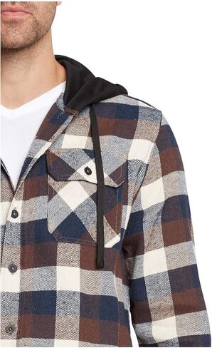 9 Crowns Men's Lightweight Plaid Flannel Shirt in Saudi Arabia