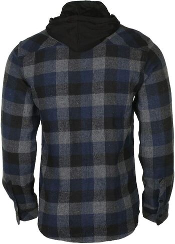 9 Crowns Men's Lightweight Plaid Flannel Shirt in Saudi Arabia