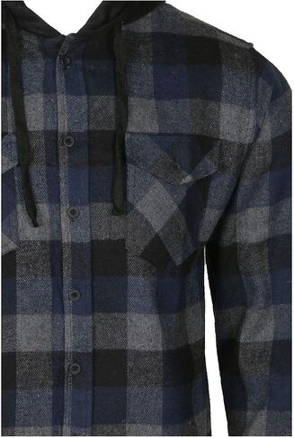 9 Crowns Men's Lightweight Plaid Flannel Shirt in Saudi Arabia