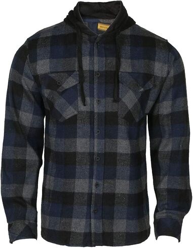 9 Crowns Men's Lightweight Plaid Flannel Shirt in Saudi Arabia