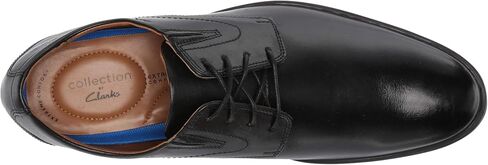 Clarks Men's Whiddon Plain Oxford, Black Leather, 10.5 in Saudi Arabia