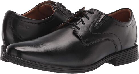 Clarks Men's Whiddon Plain Oxford, Black Leather, 10.5 in Saudi Arabia