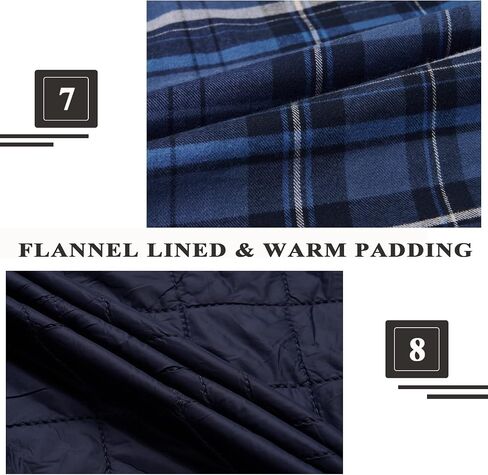 KEFITEVD Men's Flannel Shirt Jacket Winter Warm Long Sleeve Quilted Lined Plaid Coats Soft Button Down Thick Shirts with Hood in Saudi Arabia