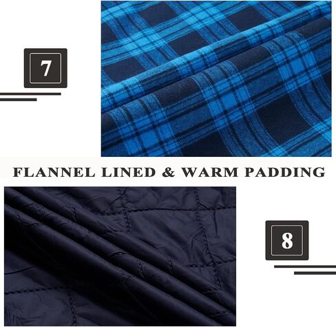 KEFITEVD Men's Flannel Shirt Jacket Winter Warm Long Sleeve Quilted Lined Plaid Coats Soft Button Down Thick Shirts with Hood in Saudi Arabia
