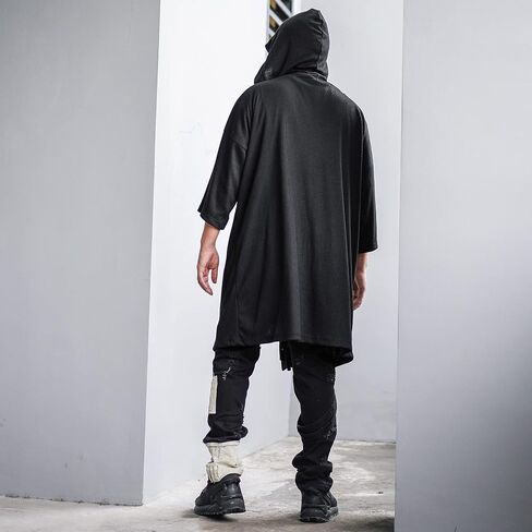 سترة كيمونو طويلة الحجم للرجال من Noragi ذات قلنسوة مقاس واحد معطف كارديجان in Kuwait
