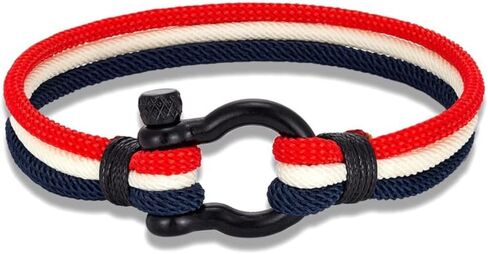 TARAKING Men Women Argentina Spain Flag Multilayer Nautical Rope Bracelet Stainless Steel Boat Shackle Clasp Accessories in Saudi Arabia
