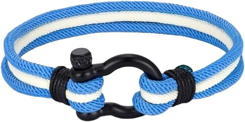 TARAKING Men Women Argentina Spain Flag Multilayer Nautical Rope Bracelet Stainless Steel Boat Shackle Clasp Accessories in Saudi Arabia