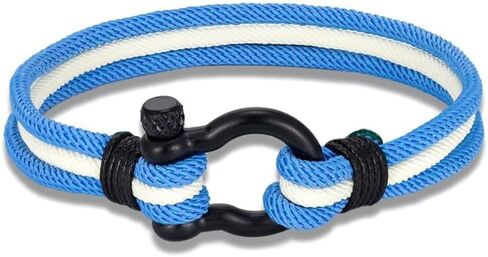 TARAKING Men Women Argentina Spain Flag Multilayer Nautical Rope Bracelet Stainless Steel Boat Shackle Clasp Accessories in Saudi Arabia