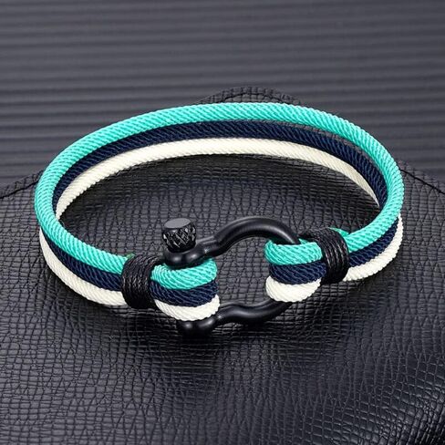 TARAKING Men Women Argentina Spain Flag Multilayer Nautical Rope Bracelet Stainless Steel Boat Shackle Clasp Accessories in Saudi Arabia