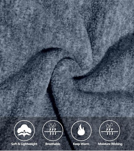 Little Donkey Andy Men's Reversible Fleece Vest Lightweight Warm Sleeveless Jacket with Hood for Hiking Walking Travel in Kuwait