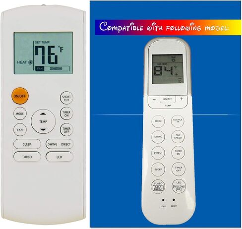 YAOHUIMI Replacement Remote Control for Cooper and Hunter AC Air Conditioner Remote Control CH-12SPH-115VI CH-12SPH-115VI CH-09SPH-230VI CH-12SPH-230VI CH-18SPH-230VI CH-24SPH-230VI CH-30SPH-230VI in Saudi Arabia