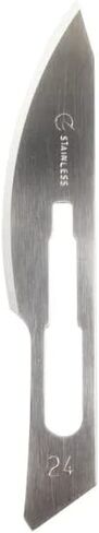 Dynarex 4144 Medi-Cut Stainless Steel Blade with Finely Honed Cutting Edge, 24, Pack of 100 in Kuwait