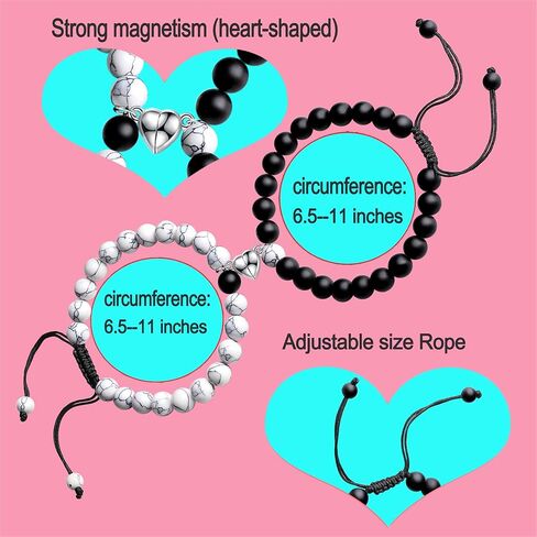أساور MAIBAOTA للأزواج أساور مغناطيسية متطابقة للهدايا الكريستالية in Kuwait