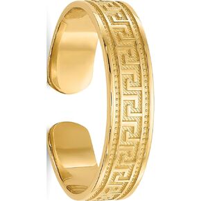 14K Yellow Gold Greek Key Toe Ring - Jewelry By Sweet Pea in Saudi Arabia