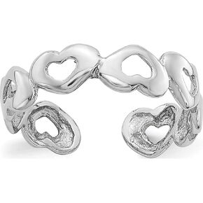 14K White Gold Heart Toe Ring - Jewelry By Sweet Pea in Kuwait