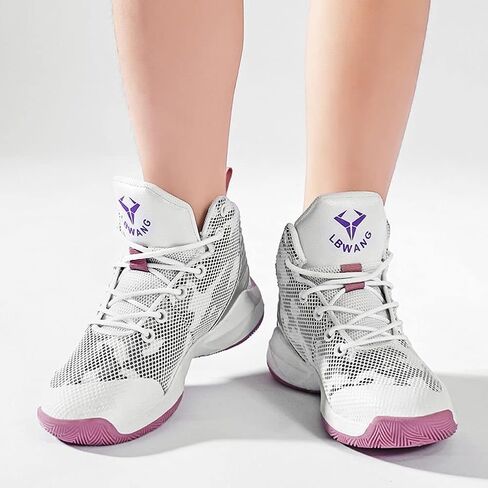 ESXGED Unisex Womens Fashion Mesh Comfy Non-Slip Breathable Basketball Shoes Mens Sports Athletic Running Tennis Casual Youth Sneakers in Kuwait
