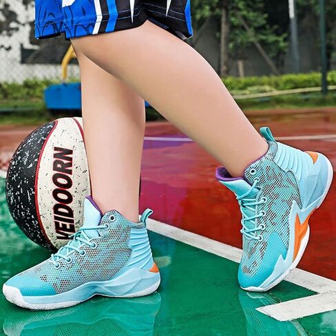 ESXGED Unisex Womens Fashion Mesh Comfy Non-Slip Breathable Basketball Shoes Mens Sports Athletic Running Tennis Casual Youth Sneakers in Kuwait