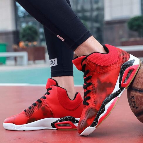 WILTENA Mens Fashion Comfy Air Cushion Basketball Shoes Boys Vogue Stylish Sports Tennis Sneakers Walking Casual Shoes in Kuwait
