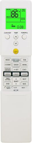 Replacement for Fujitsu Air Conditioner Remote Control AR-REM1U ARREM1U ASU9RLS3Y ASU12RLS3Y ASU15RLS3Y ASU30RLE, ASUG09LZAS ASUG12LZAS ASUG15LZAS Display in Both Fahrenheit and Celsius in Saudi Arabia