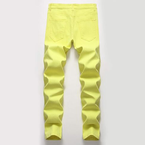FREDD MARSHALL Men's Skinny Slim Fit Stretch Straight Leg Fashion Jeans Pants in Kuwait