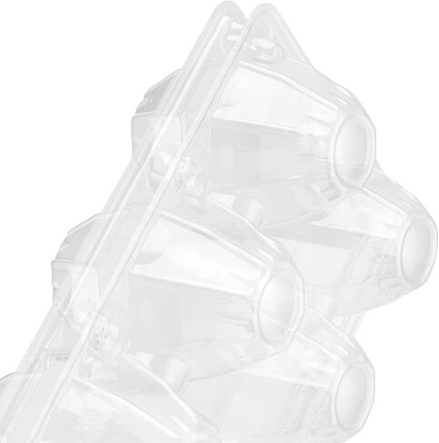 SOUJAP 100 Pack Clear Plastic Egg Cartons, 6 Cell Stackable Egg Storage Container with Lids, Egg Cartons Bulk for Family Pasture Farm Markets Display, Holds Up to 6 Eggs in Kuwait