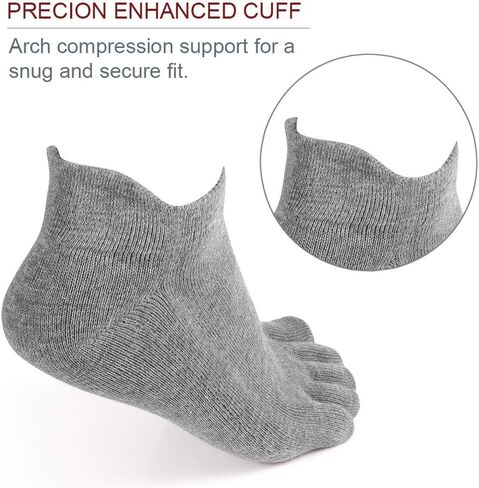 Meaiguo Men's Toe Socks Cotton Five Finger Socks Athletic Toe Socks for Running in Saudi Arabia