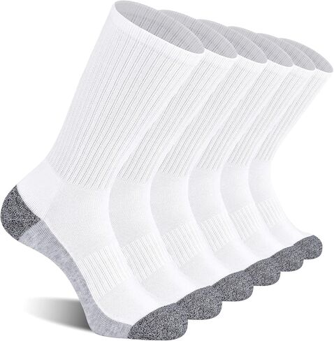 6 أزواج من الجوارب الرجالية للتحكم في الرطوبة، جوارب مبطنة لأحذية العمل الرياضية in Kuwait