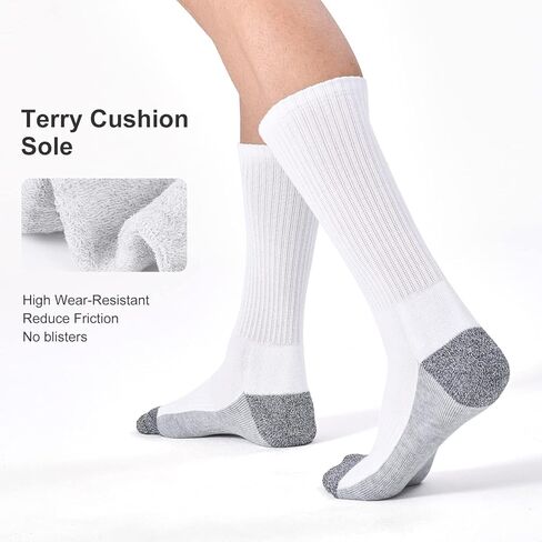 6 أزواج من الجوارب الرجالية للتحكم في الرطوبة، جوارب مبطنة لأحذية العمل الرياضية in Kuwait