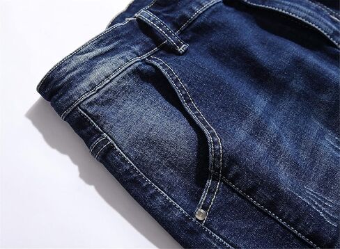 شورت جينز QZH.DUAO للرجال من قماش الدنيم الممزق in Kuwait