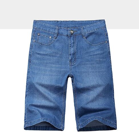 XYGJZ Jean Shorts for Men Strech Big and Tall Relaxed Loose Fit Straight Leg Baggy Denim Shorts Big Size 30-56 in Saudi Arabia
