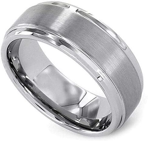 Kobelli Men's Tungsten Carbide Wedding Band 8mm in Saudi Arabia