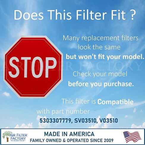 (2 Pack) Air Filter Factory Replacement For 5303307779, SV03510, V03510 Aluminum Mesh Grease Range Hood Filters 9-15/16 x 11-15/16 x 3/8 Inches in Saudi Arabia