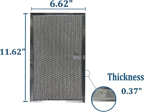 2 PACK Air Filter Factory Replacement For S97007893, 99010213, S06124-01, S99010189, AP5612814, S06124-02, 06124-02, 1172532 Range Hood Aluminum Grease Filter in Saudi Arabia