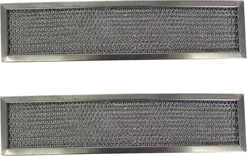 Replacement Aluminum Filters Compatible with GE WB02X6731, GE WB2X6731,G-8541,RHF0304-3-1/2 X 14-1/2 X 3/8 (2-Pack) in Saudi Arabia