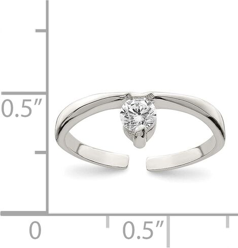 Sterling Silver Cz Toe Ring - Jewelry By Sweet Pea in Saudi Arabia