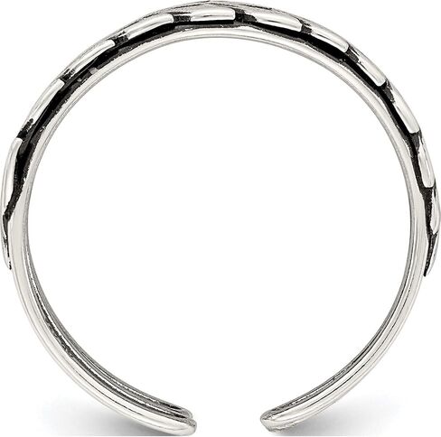 Sterling Silver Antiqued Fancy Toe Ring - Jewelry By Sweet Pea in Saudi Arabia
