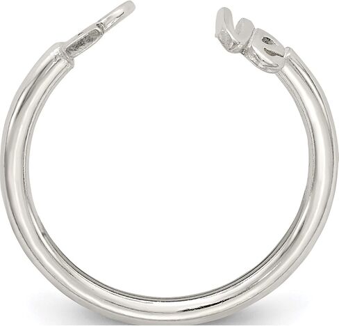 Sterling Silver Polished 'Love' Adjustable Ring - Jewelry By Sweet Pea in Saudi Arabia