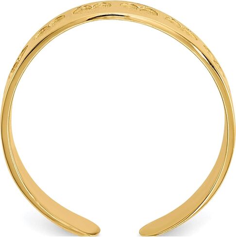 14K Yellow Gold Heart Toe Ring - Jewelry By Sweet Pea in Saudi Arabia