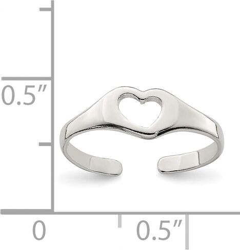 Sterling Silver Heart Toe Ring - Jewelry By Sweet Pea in Kuwait