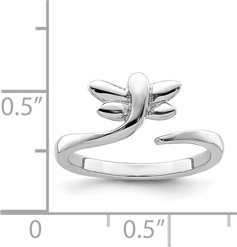 Sterling Silver Rhodium-Plated Dragonfly Toe Ring - Jewelry By Sweet Pea in Saudi Arabia