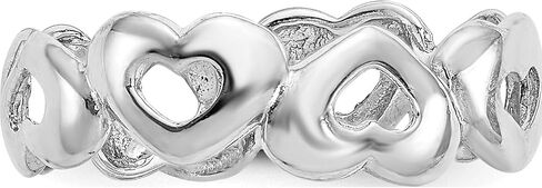 14K White Gold Heart Toe Ring - Jewelry By Sweet Pea in Saudi Arabia